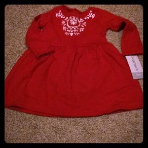 Red baby girl dress